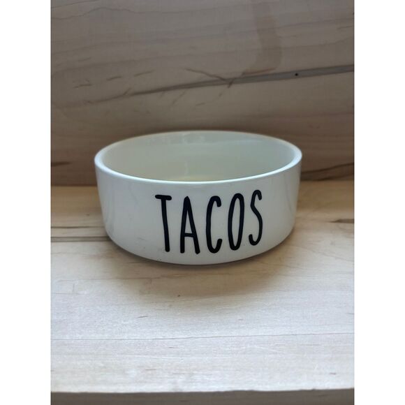 Creative Brands 47th & Main Ceramic Pet Bowl Tacos Brand New - Picture 1 of 2